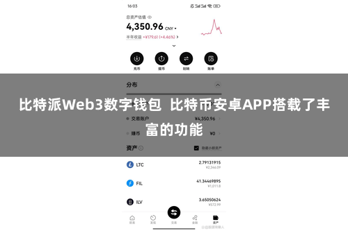 比特派Web3数字钱包  比特币安卓APP搭载了丰富的功能