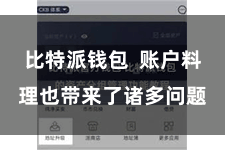 比特派钱包  账户料理也带来了诸多问题